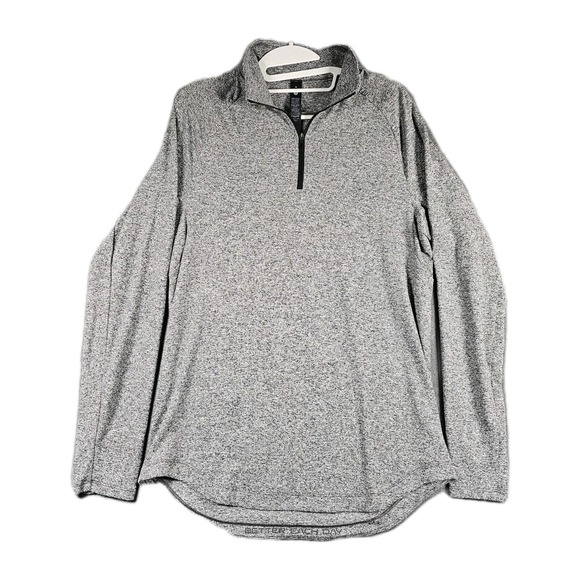 lululemon athletica Other - Lululemon Metal Vent Tech Half Zip Mens‎ M Heather Gray Long Sleeve Pullover